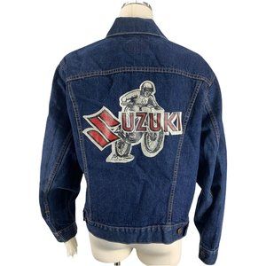 Suzuki Vintage 1970s Levi's Denim Jacket Trucker 44 70505 0217 XL Red Tag RARE R